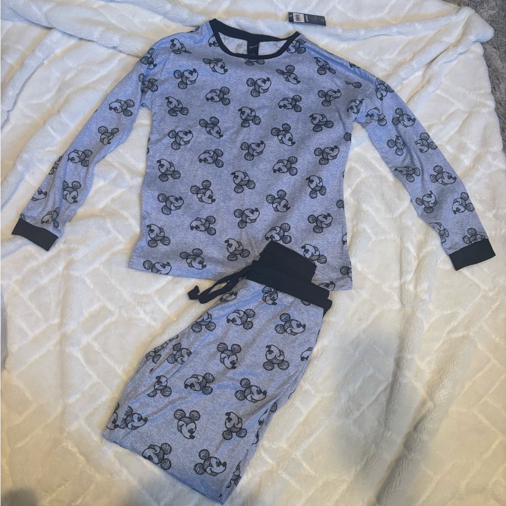 Women's Disney Sleepwear - Mickey Mouse Heather Blue Color - Size Small NWT